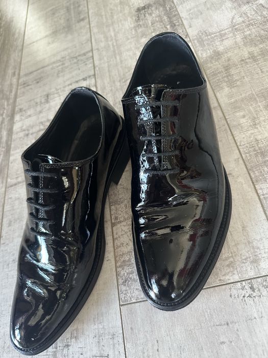 Pantofi barbati ceremonie din piele lacuita