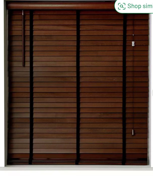 Jaluzea venețiene din lemn, maro închis, Habitat - 90 cm