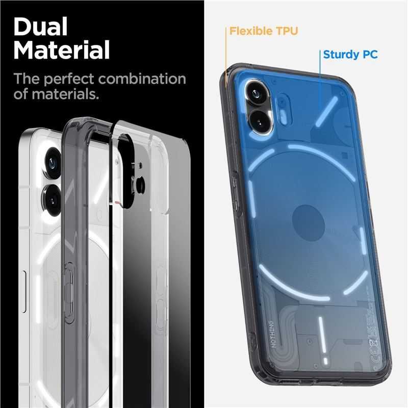 Калъф за Nothing Phone (2) Spigen Hybrid Smoked