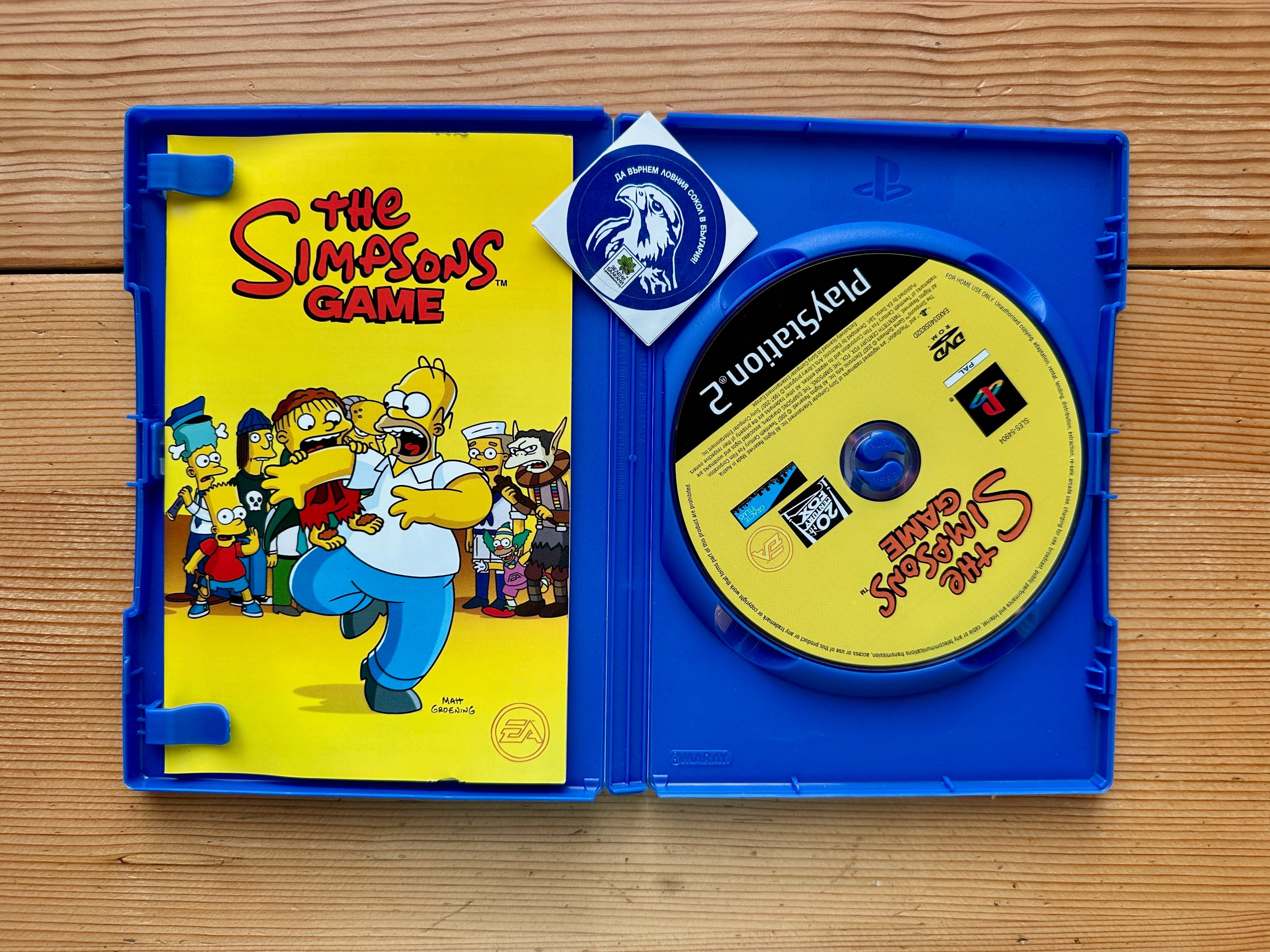 The Simpsons Game Плейстейшън 2 PlayStation PS2 PS 2