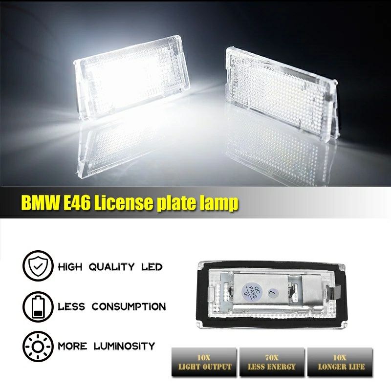 Lămpi Led Număr BMW E39,E46,E60,E70,E71,E81,E90,E91(CAN-BUS)