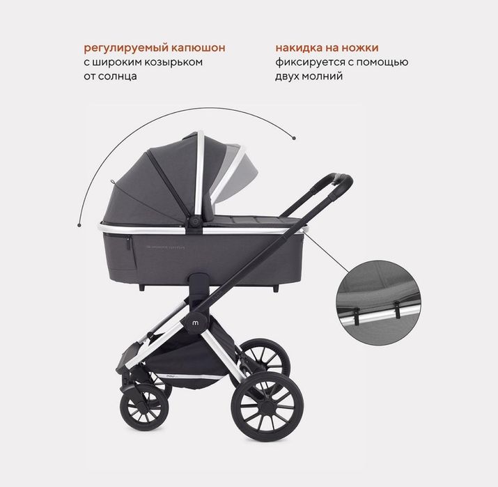 Коляска 2в1 состояние новое использовали 1 раз