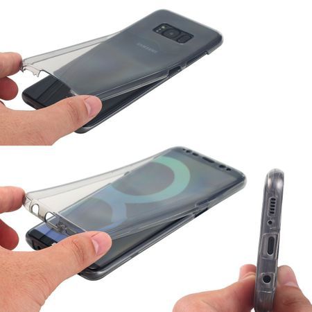 Husa Full TPU 360° fata + spateSamsung Galaxy S8 Plus, Transparent