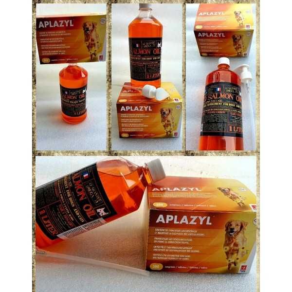 Pachet promo 1 x Aplazyl 300 tablete + 1 x Ulei somon Nutrivet 1L