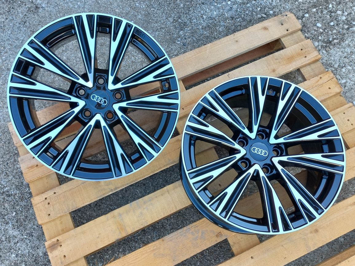 17.Audi Rs2025 A3 A4 A5 A6 Q3 Q5 7.5j et35 Black polish Чисто Нови.