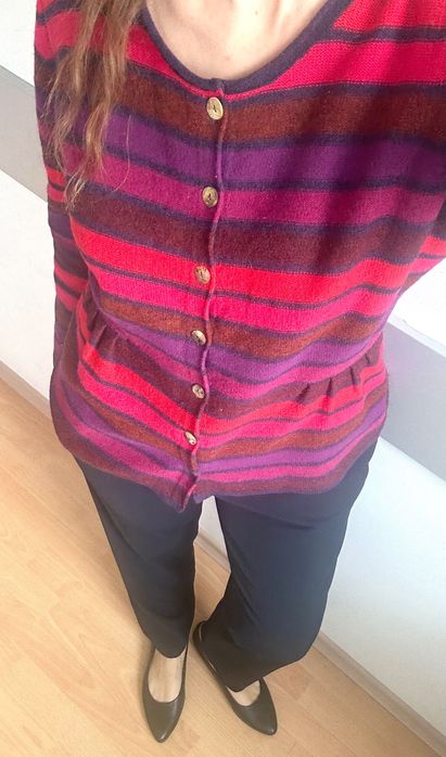 Weekend Maxmara елегантен панталон и вълнена цветна жилетка Mansted