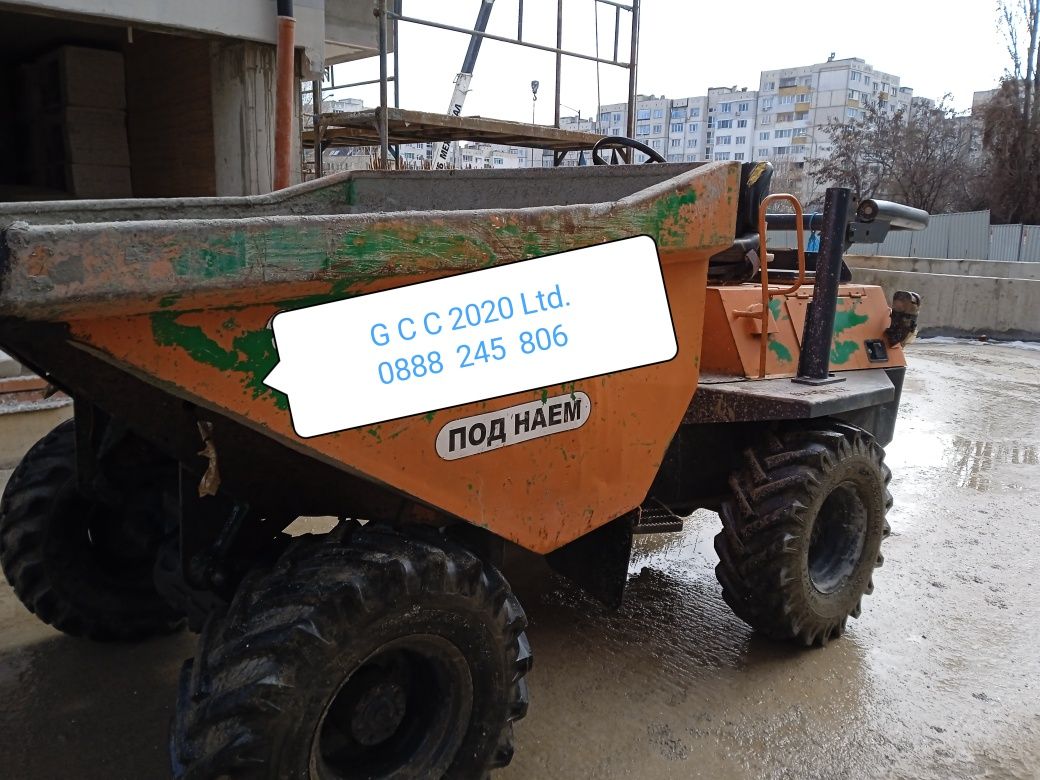 Дъмпер, Dumper Terex, бобкат, JCB, CAT, KOMATSU, LIEBHER, MANITU, 4х4