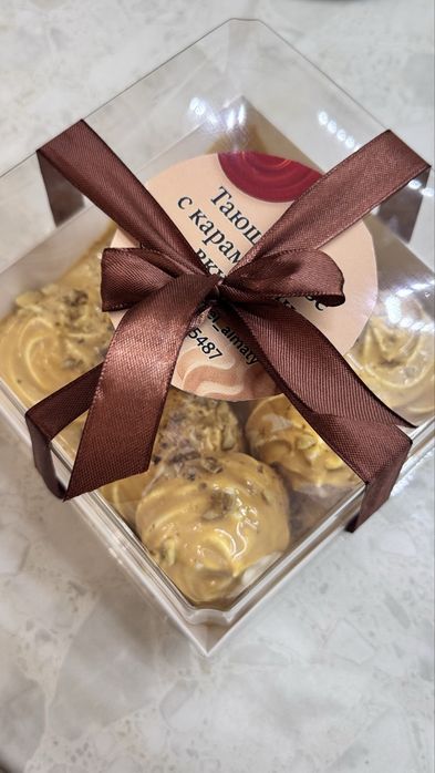 Безе с карамелью