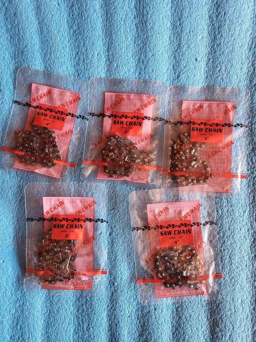 lot 5 lanturi mini drujba - de 4 inch - 14 dinti