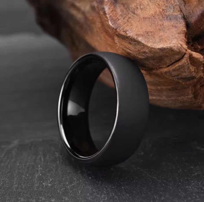 Волфрамов матов карбид пръстен 8 мм., диаметър 21 мм