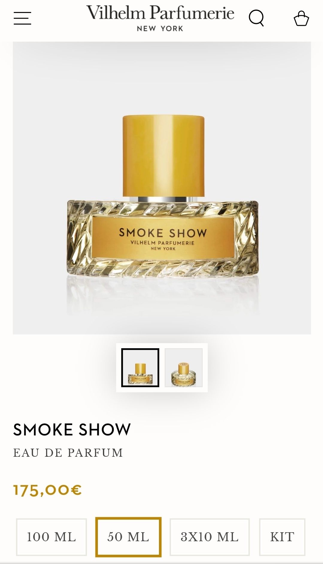 Vilhelm Parfumerie Smoke Show unisex, 50ml, sigilat