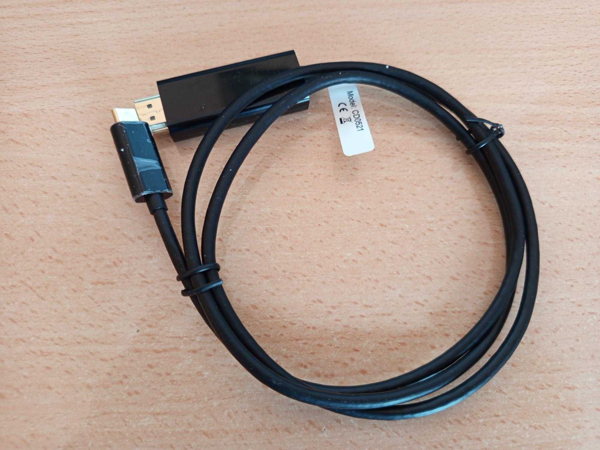 USB-C към HDMI за огледално показване от телефон на телевизор/монитор