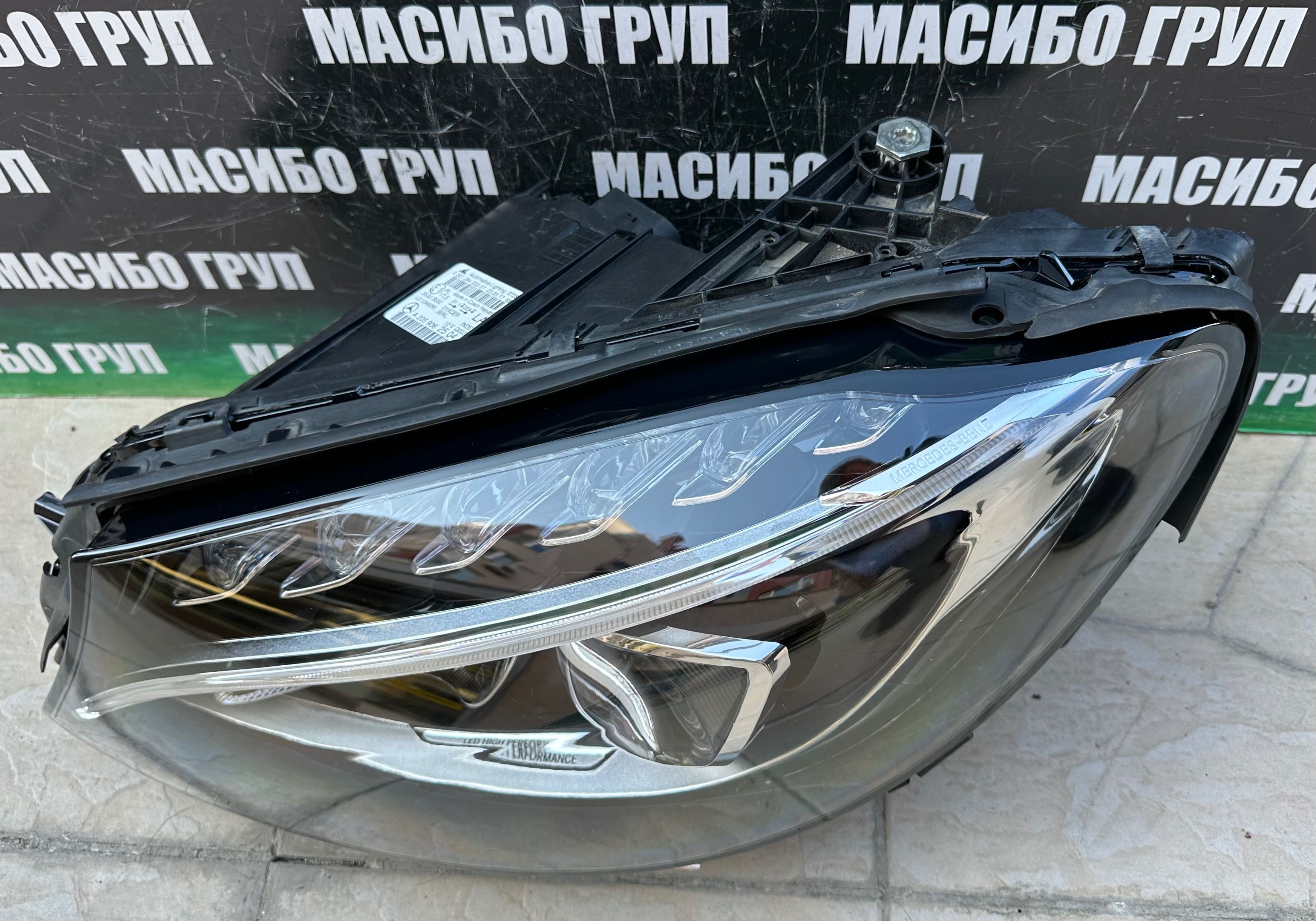 Фар far ляв фарове LED за Мерцедес Ц205 Mercedes C-класа W205