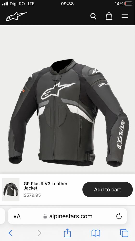 Alpinestar GP Plus R V3 Leather Jacket / Geaca moto