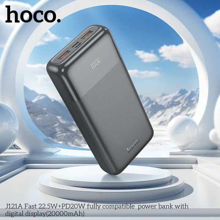 Hoco J121A FAST 22.5W+PD20W Power Bank 20000mAh for Samsung iPhone 17