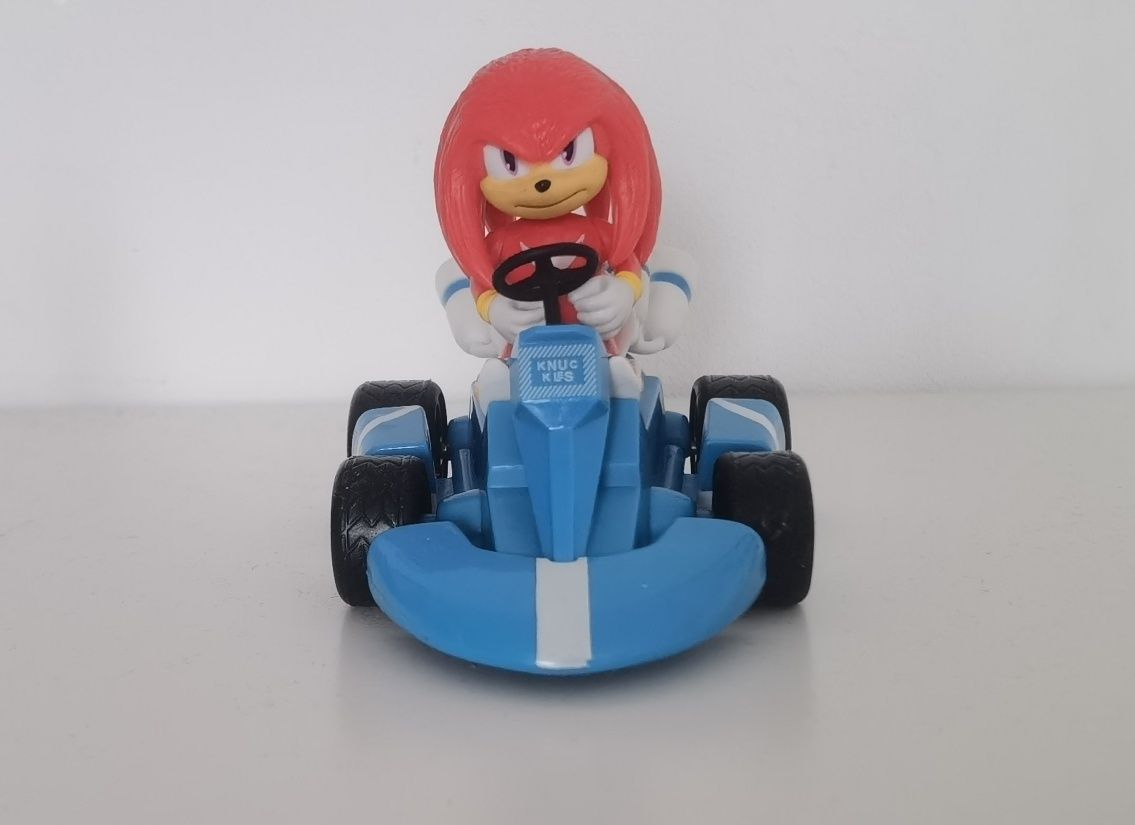 Figurină cu mașină din Sonic the Hedgehog-Super Sonic Kart-Knuckles