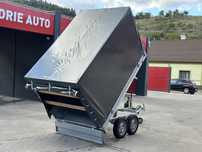 Remorca 2 axe basculabila 750 kg ,tip platforma