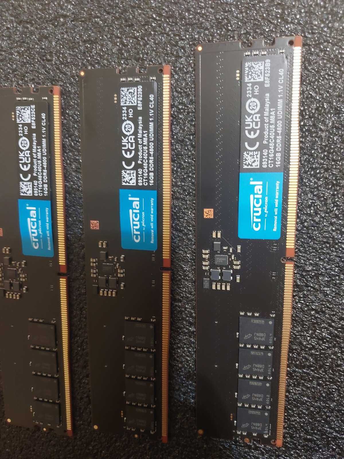 32GB DDR5 Crucial 4800Mhz RAM памети
