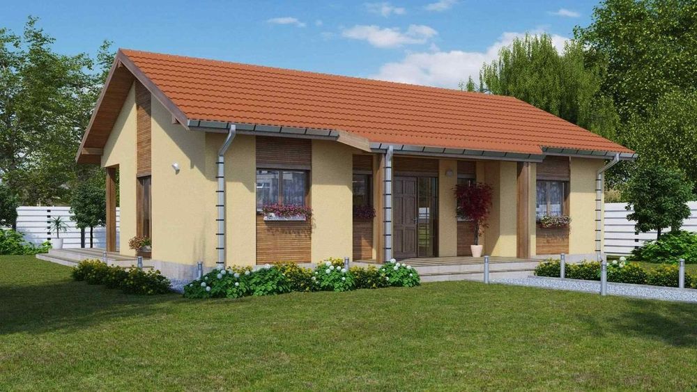 Vând casă pe structura metalica