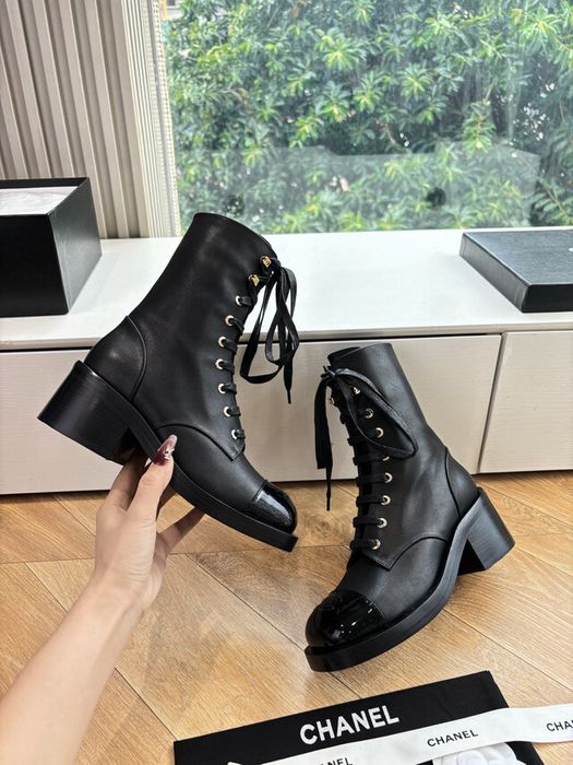 Дамски боти C.h.a,n.e.l , 100% естествена кожа