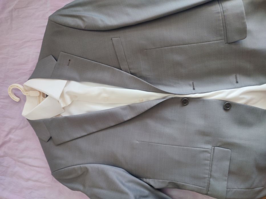 Спортно елегантен мъжки костюм fit slim