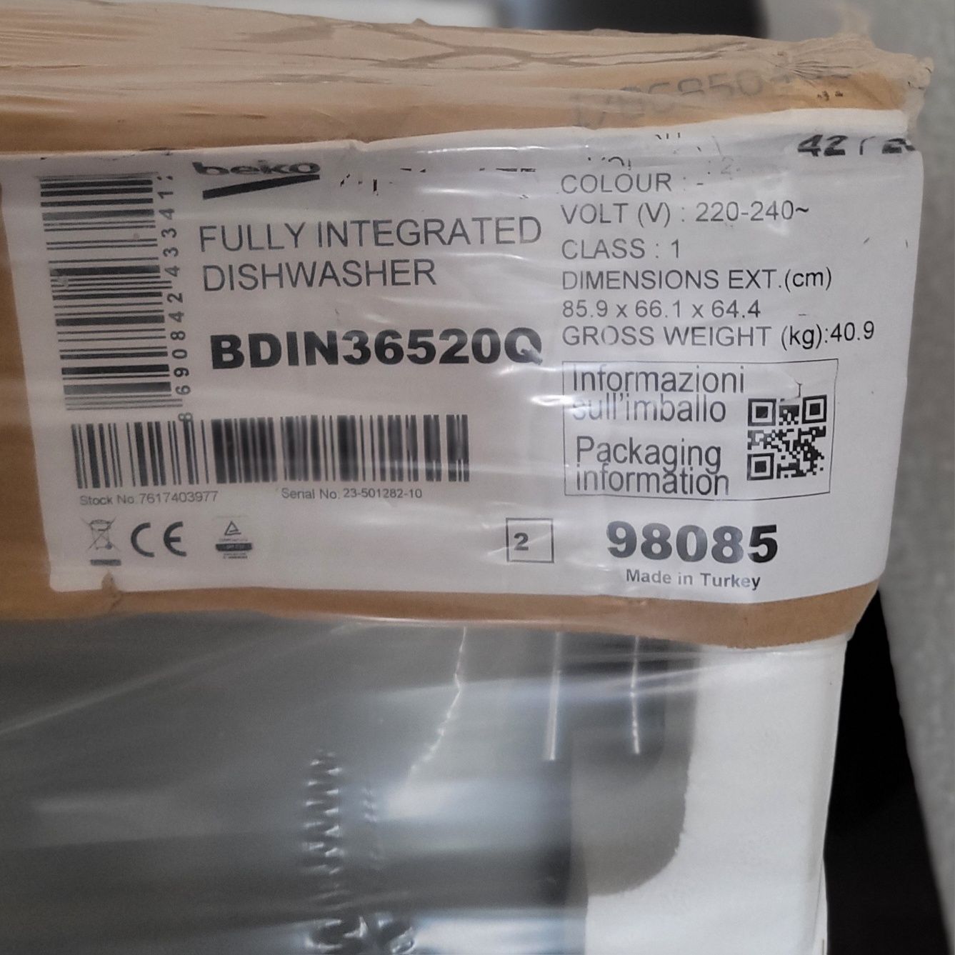Vând mașină de spălat vase Beko – nouă, sigilată – 1500 lei