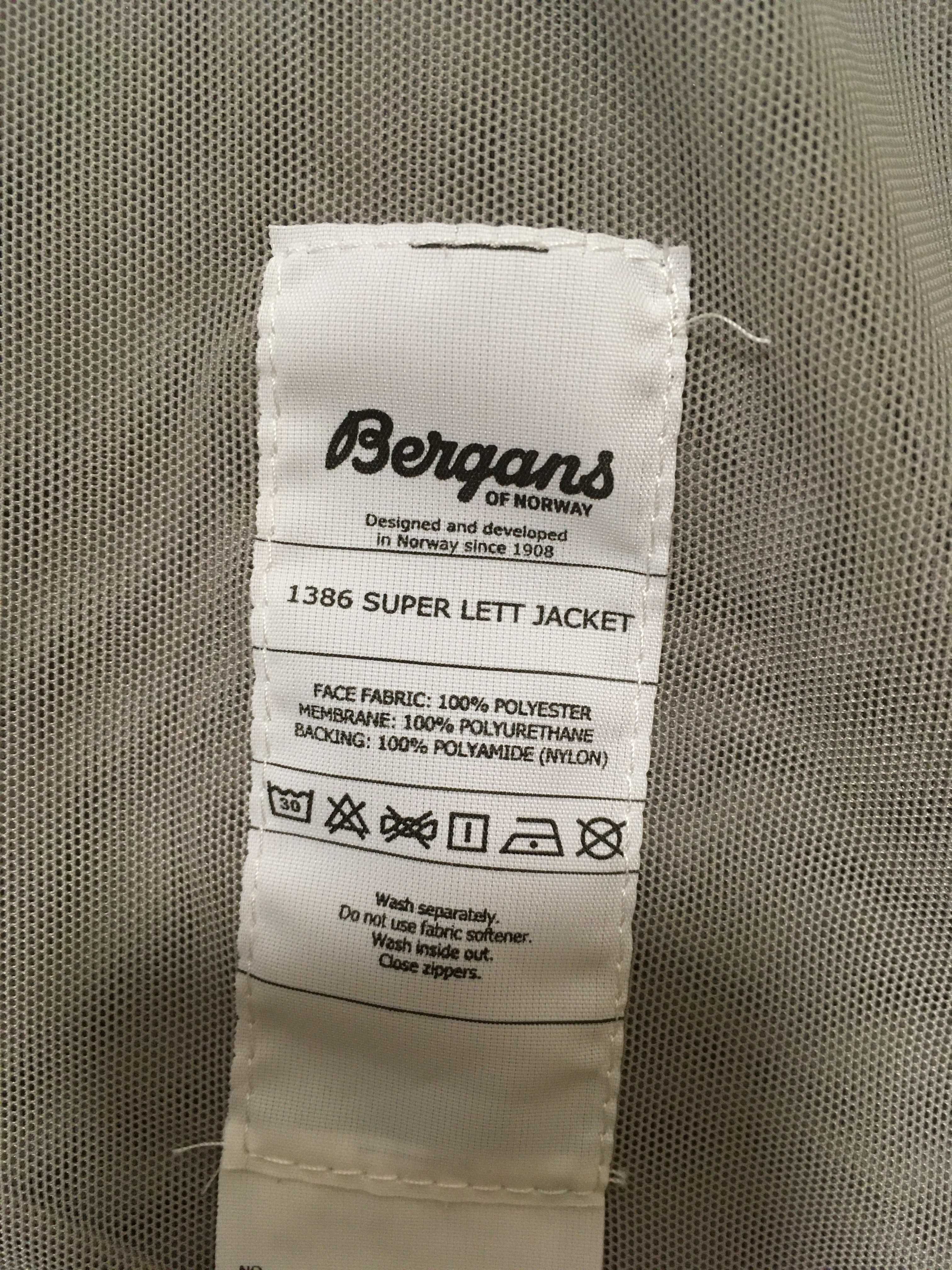 ''Bergans 1386 Super Lett Jacket''оригинално мъжко яке 3ХЛ размер