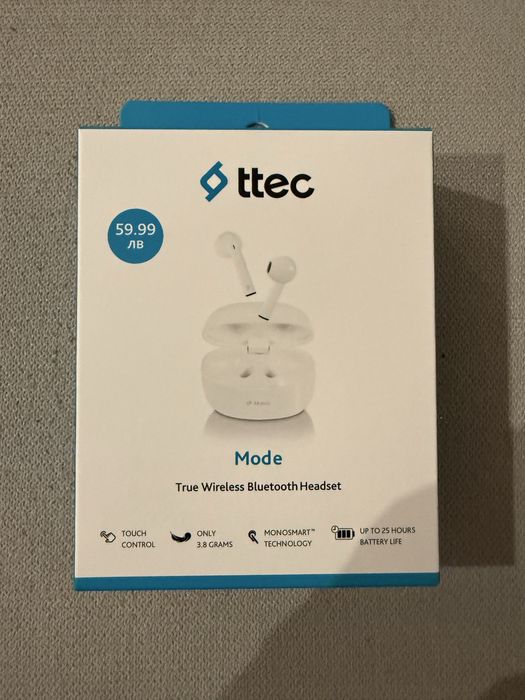 Чисто нов!!! realme Note 60 и слушалки ttec