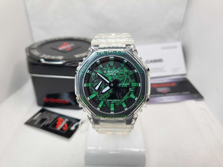 Ceas Sport Casio G-Shock GA-2100 Skeleton Terra – Nou, Garanție 2 Ani