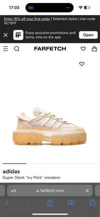 Adidas Ivy Park , marimea 38 2/3