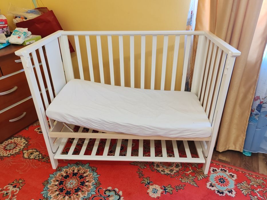 Pătuț bebe co- sleeping cu saltea inclusa și sistem suport antireflux