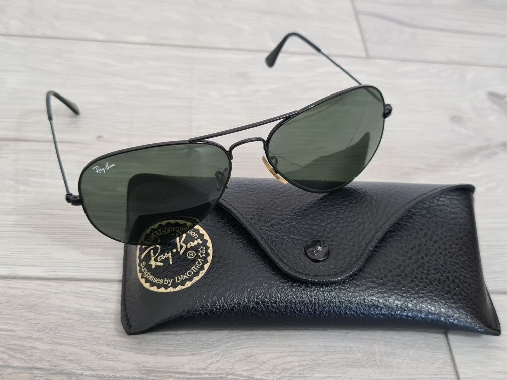 Ochelari Soare Ray Ban Aviator Large Metal 58-14 Italy de colectie NOS