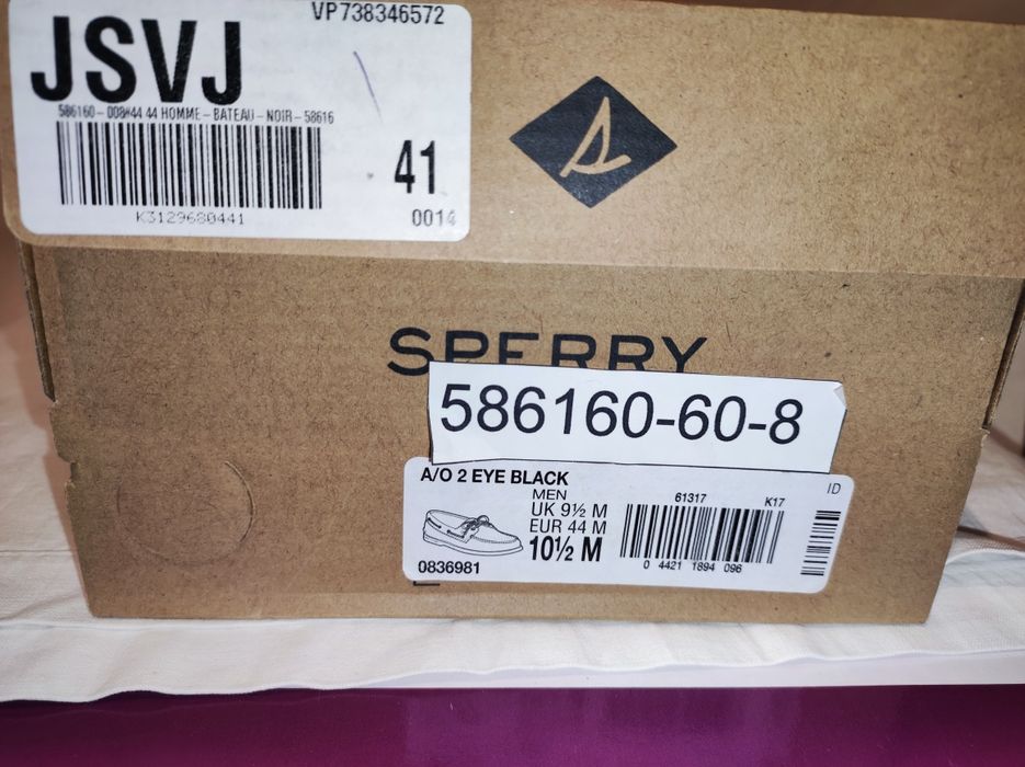 Стилни мъжки мокасини от естествена кожа Sperry №44