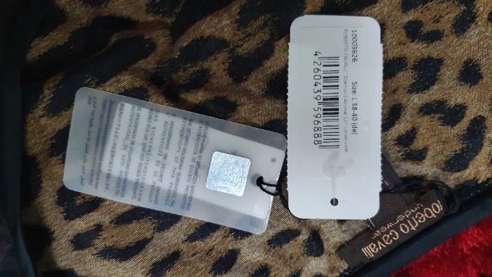 Tricou original Roberto Cavalli Diamond Animal Print