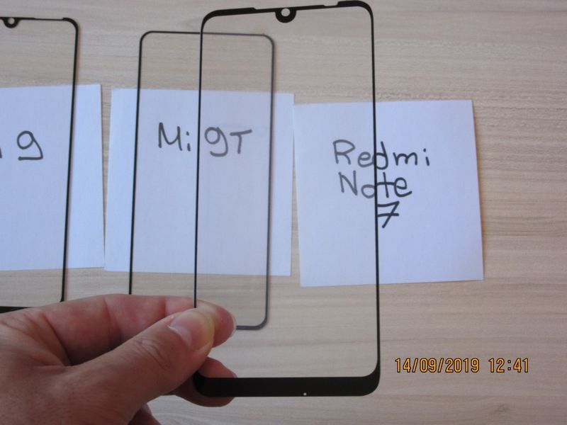 Xiaomi Mi 9 LITE 9T Redmi Note 7 8 / 5D ЦЯЛО ЛЕПИЛО Стъклен протектор