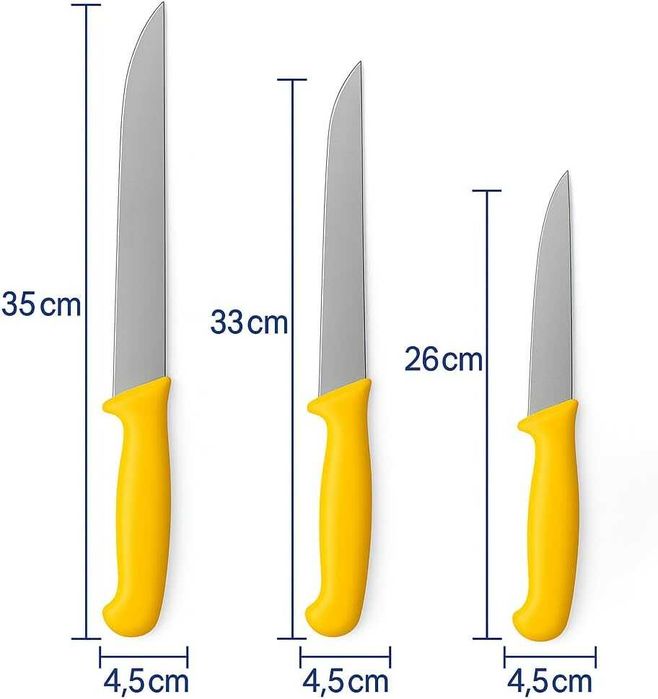 Немски комплект ножове 3 | Ултра остри месарски и обезкостяващи ножове