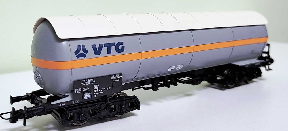 macheta vagon cisterna VTG, Roco 47371 DB, H0, scara 1:87, nou