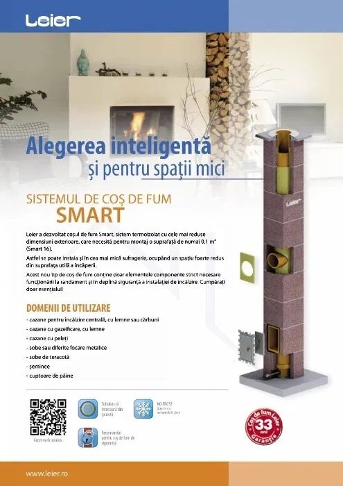 LEIER SMART 7m - Cos de fum Profesional Ceramic - Transport inclus GR