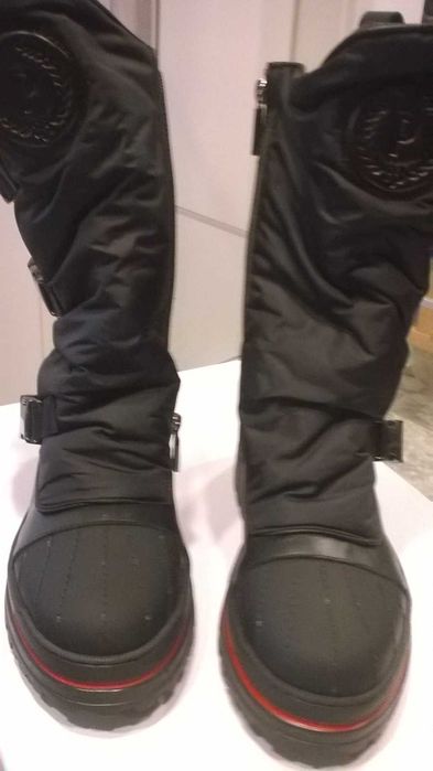 POLLINI Cizme, ghete înalte din piele,  calitate , sistem antiderapant