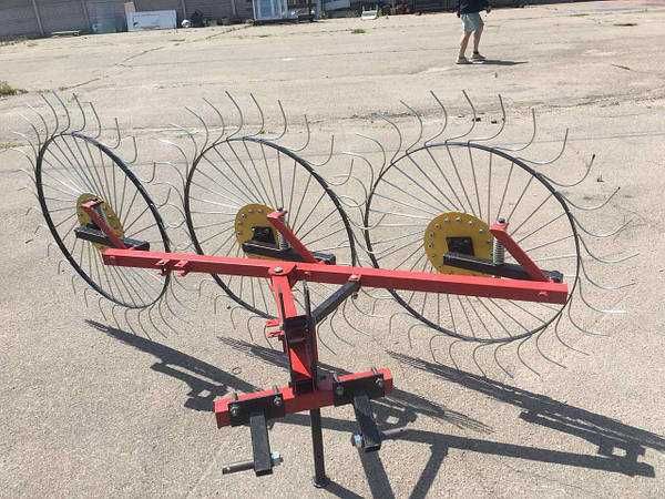 Grebla greblatoare tractor tractoras profesionala cu 3 sori transport