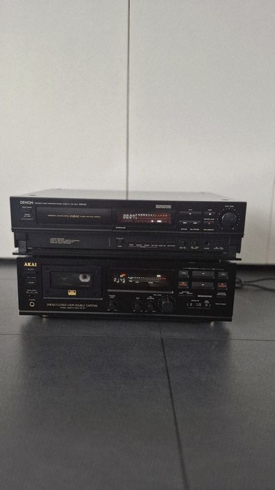 Casetofon deck Denon DRS-810 si Akai DX-57  3capete