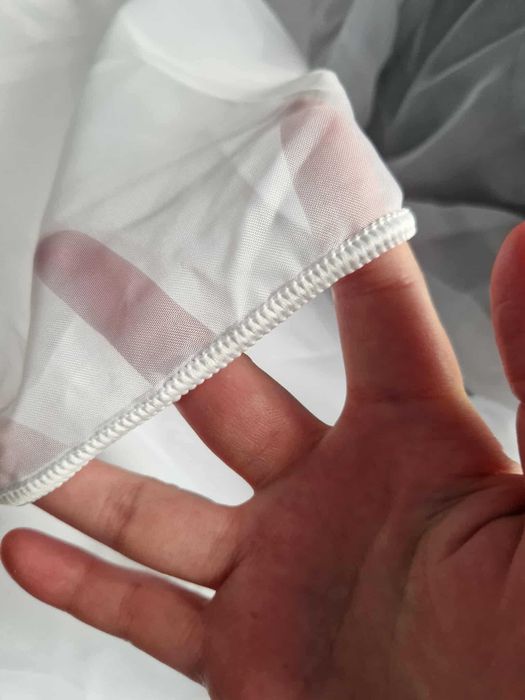 Perdea din voal alb necusută, 11 m + rejansă