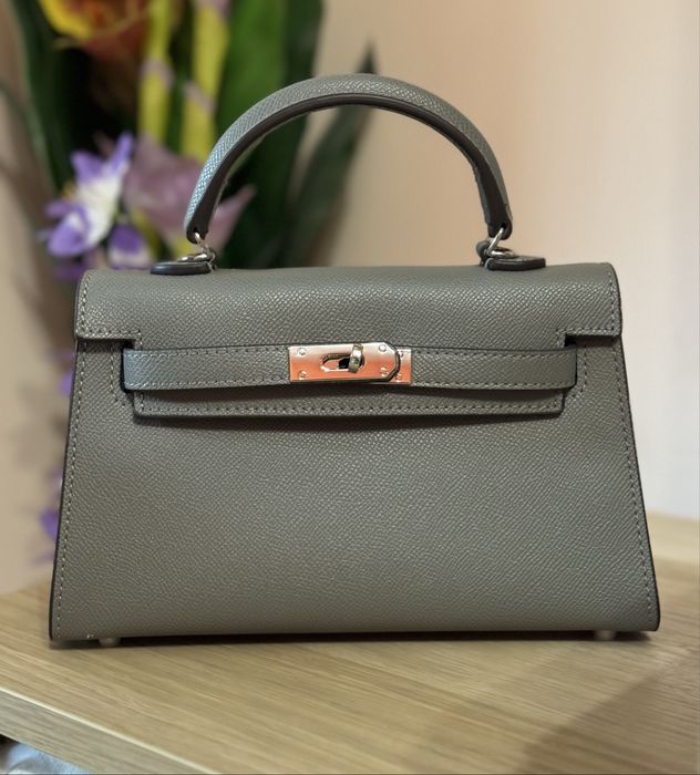 Mini Kelly, 22см, естествена кожа