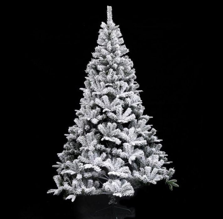 Brad de Crăciun 210cm bogat +1000 crengi nins