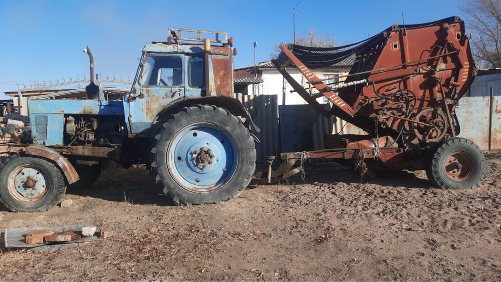 Трактор МТЗ-80 + копнитель КГ-2,6