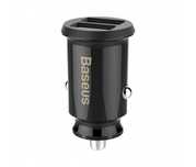 Incarcator Auto Baseus Grain  10W  2.4A  2 x USB-A  Negru CCALL-ML01