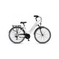 Bicicleta City Umit Ventura, L-430-AT, culoare alb/auriu, roata 28", c