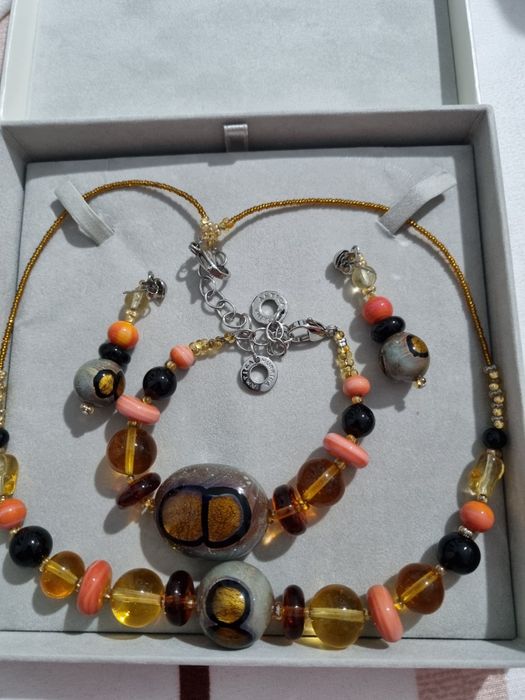 Vând set bijuterii murano