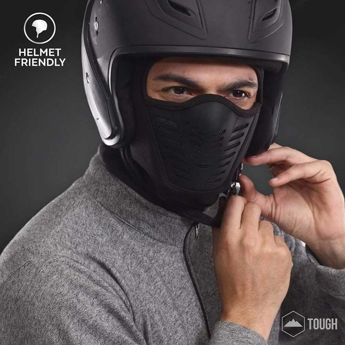 Cagula cu polar ski snowboard masca full protectie vant bicicleta moto