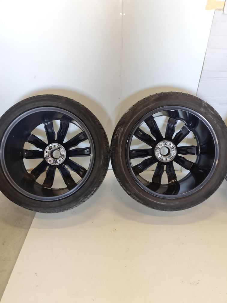 Set 4 jante aliaj + cauciucuri vara 285/40R21  V Touareg R_line